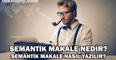 Semantik Makale Nedir